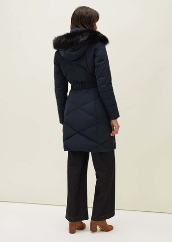 Phase Eight Remi Diamond Puffer Coats Navy Canada | XHMQOD-523